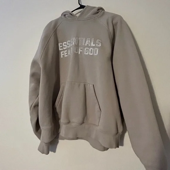 Fear of god essentials charcoal hoodie new arrivals